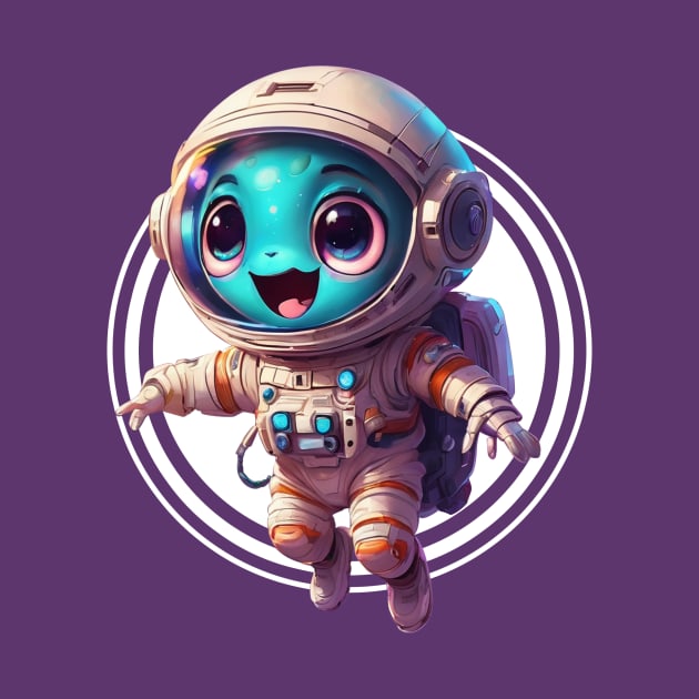 Cute Alien Space Explorer by Cre8tiveSpirit