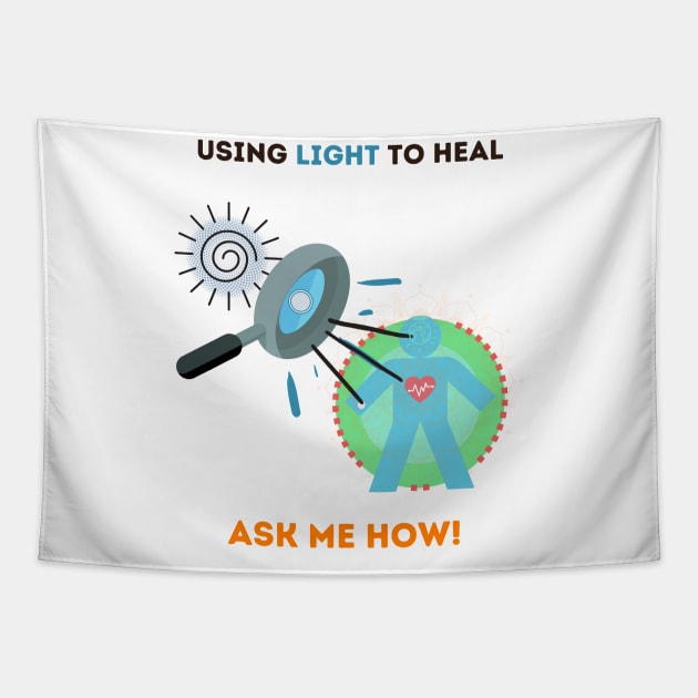 Heal with light Tapestry by Youniverse in Resonance