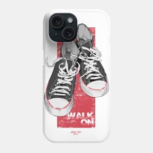 Walk On - Black Phone Case