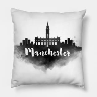 Manchester watercolor Pillow