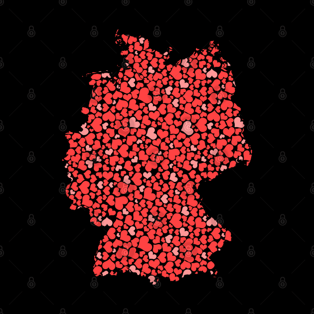 Germany Map Love by Mila46