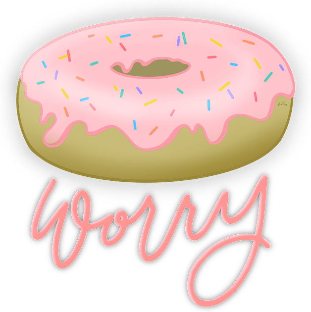 Donut Worry Kids T-Shirt by HeyHeyHeatherK