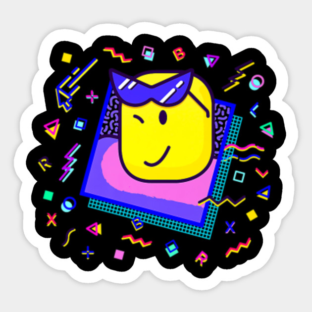 Funny Game Characters Roblox Rad Blox Roblox Sticker Teepublic - roblox roblox character funneh