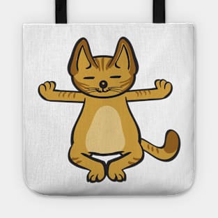 Cat In Different Yoga Poses Tote