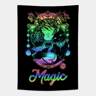 Queen of Night Rainbow Tapestry