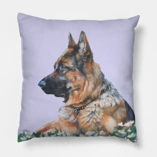 German Shepherd Fine Art Paintinglove ger Pillow