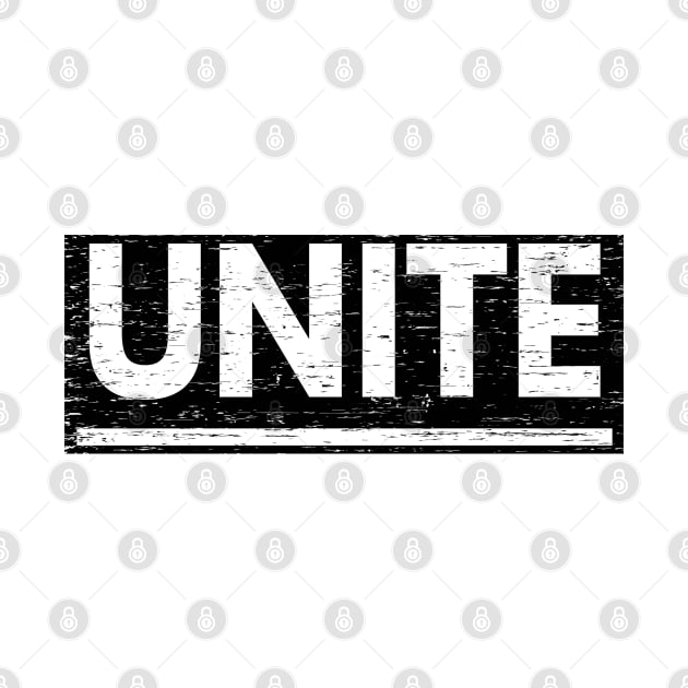 Unite! Typography Black by ebayson74@gmail.com