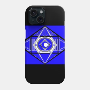 Short title blue and white Phone Case