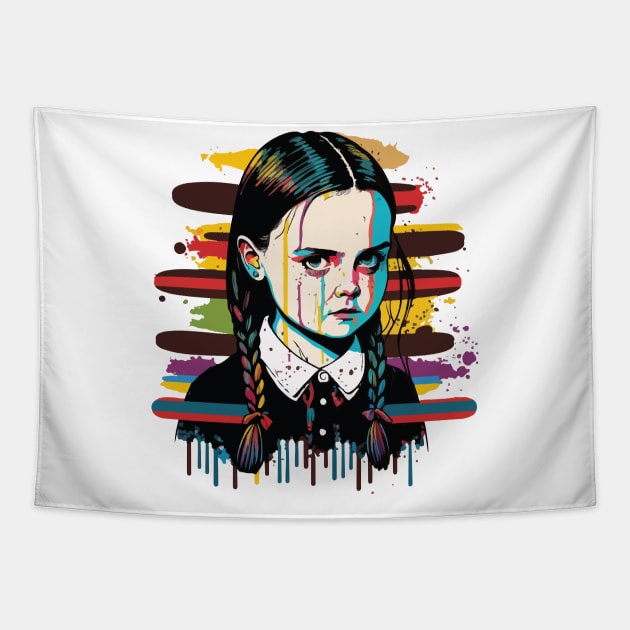 Wednesday Addams 2 Tapestry by vectrus