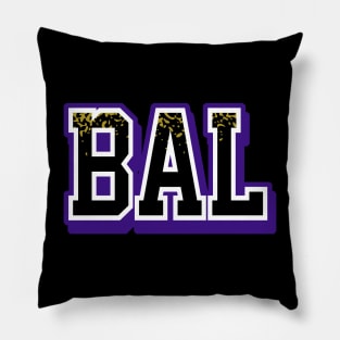 Baltimore Football Retro Sports Letters Pillow