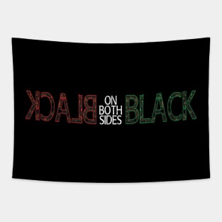 Black On Both Sides Logo Tapestry