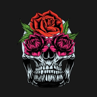 Skull with Flowers T-Shirt