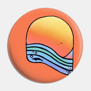 Beach Sunset Pin