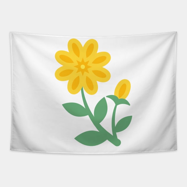 Cute Colorful Daisy Tapestry by SWON Design