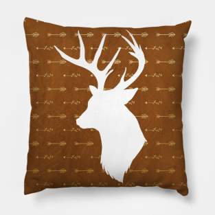 Fall Golden Arrows Stag Pillow