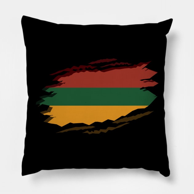 Black History Month T-Shirt Black Pride African American Pillow by Dr_Squirrel