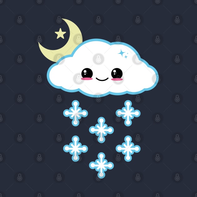 Kawaii Snow Cloud by Sasyall