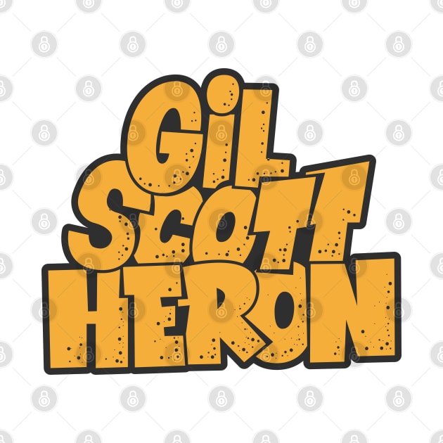 Gil Scott-Heron - Soul and Jazz Legend - Poet and Spoken Word Artist by Boogosh