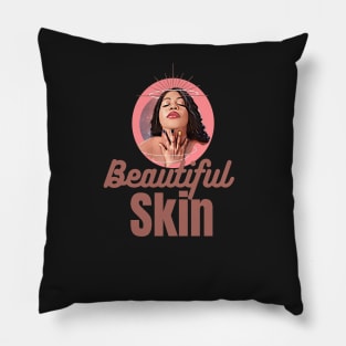 afro culture drawing, Beautiful woman in a black suit Pillow
