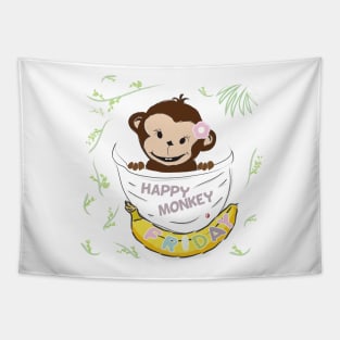 Happy Monkey – of course because is Friday Tapestry