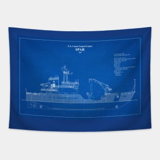 United States Coast Guard Cutter Spar wlb-206 - AD Tapestry