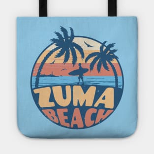 Vintage Surfing Zuma Beach, California // Retro Summer Vibes // Grunge Surfer Sunset Tote