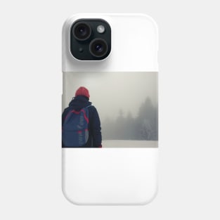 Girl in winter Phone Case