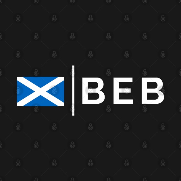 BEB Benbecula Airport, Outer Hebrides Airport Code Scottish Saltire Flag of Scotland by tnts