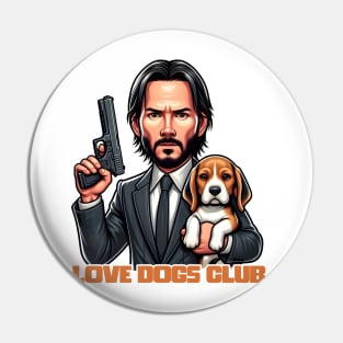 LOVE DOG (Gun) CLUB Pin