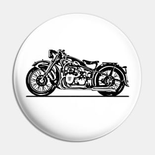 R12 Bike Sketch Art Pin