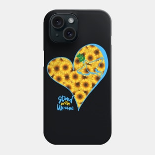 Big heart full of sunflowers Phone Case