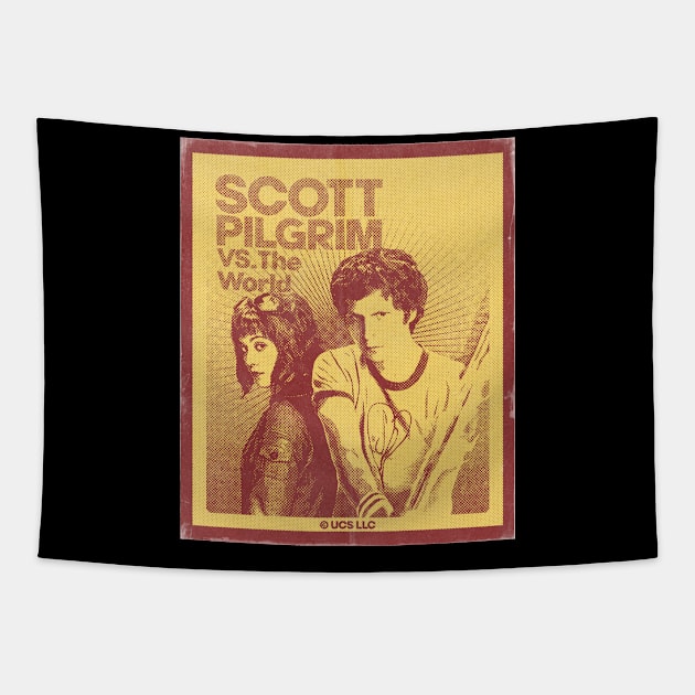 Scott Pilgrim and Ramona Flowers Tapestry by SerenityByAlex