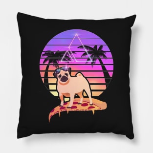 Pizza Pug - Miami Slice Pillow