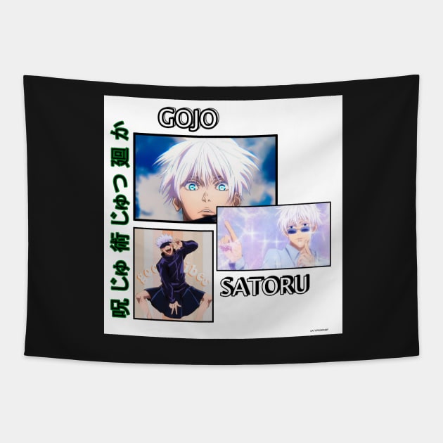 GOJO SATORU DIFFERENT VERSIONS Tapestry by saturnswamp