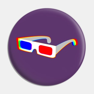 Psychedelic Virtual Glasses Pin