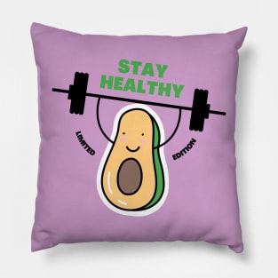 Avocado gym limited edition (STAY HEALTHY) Pillow