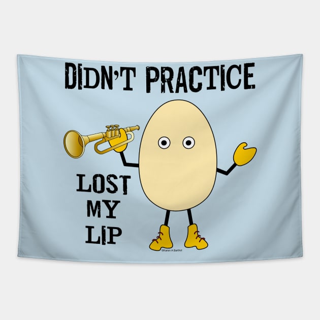 Trumpet Lost Lip Tapestry by Barthol Graphics