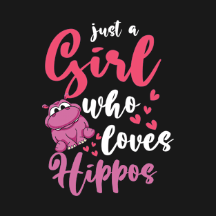 Girl Hippo Hippopotamus T-Shirt