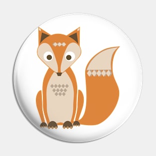 Cute Vector Fox Pin