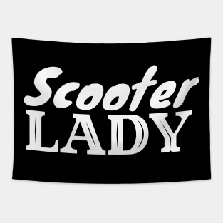 Scooter Lady Tapestry