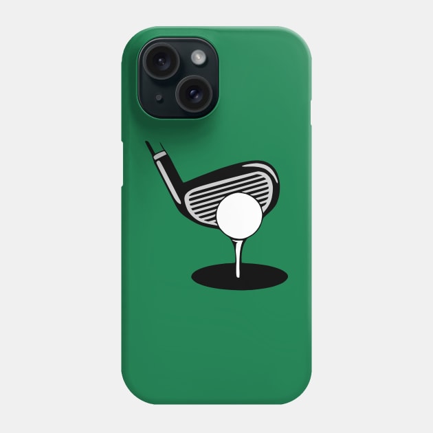 Golf Ball On Tee Phone Case by KayBee Gift Shop