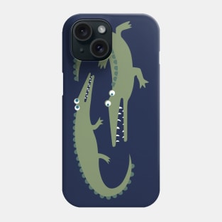 American Alligators - cute animals by Cecca Designs Phone Case