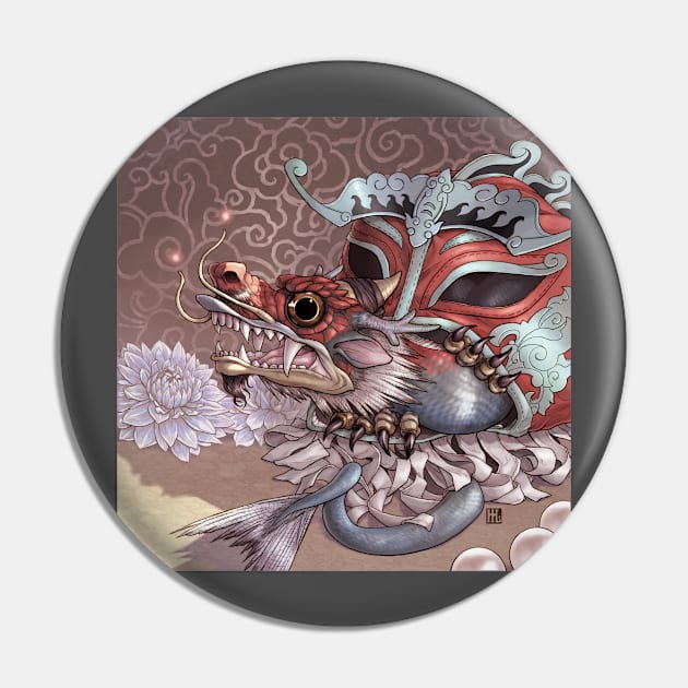 Lucha Lung Pin by paintedmonk