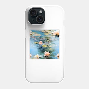 Monet Style Water Lilies 19 Phone Case