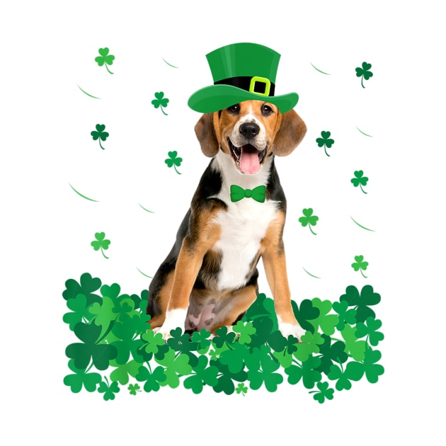 Beagle Leprechaun Lucky Shamrock St Patricks Day by Pretr=ty