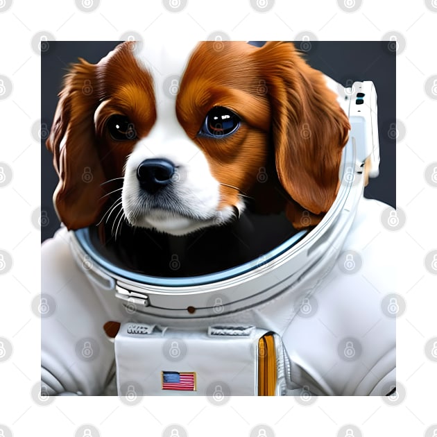 Cavalier King Charles Spaniel as Astronaut by IDesign23