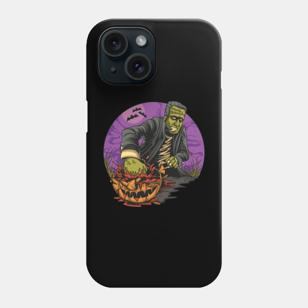 Punch the pumpkin Phone Case by phsycartwork