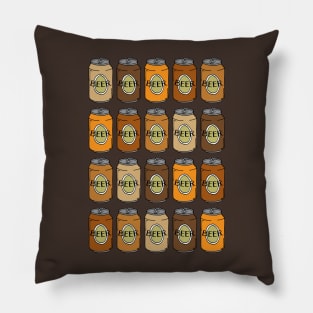 Vintage Beer Cans Pillow