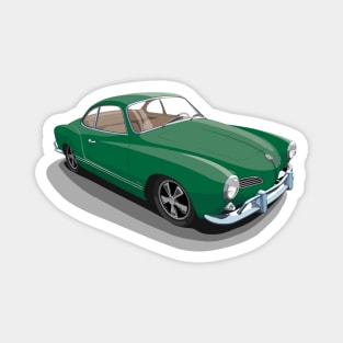 karmann ghia in dark green Magnet