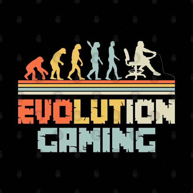 Gaming Evolution Video Gamer Funny Human Evolution Gift by BadDesignCo